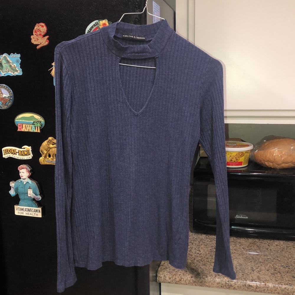 Long Sleeve Acrylic Lightweight Top - xsmall